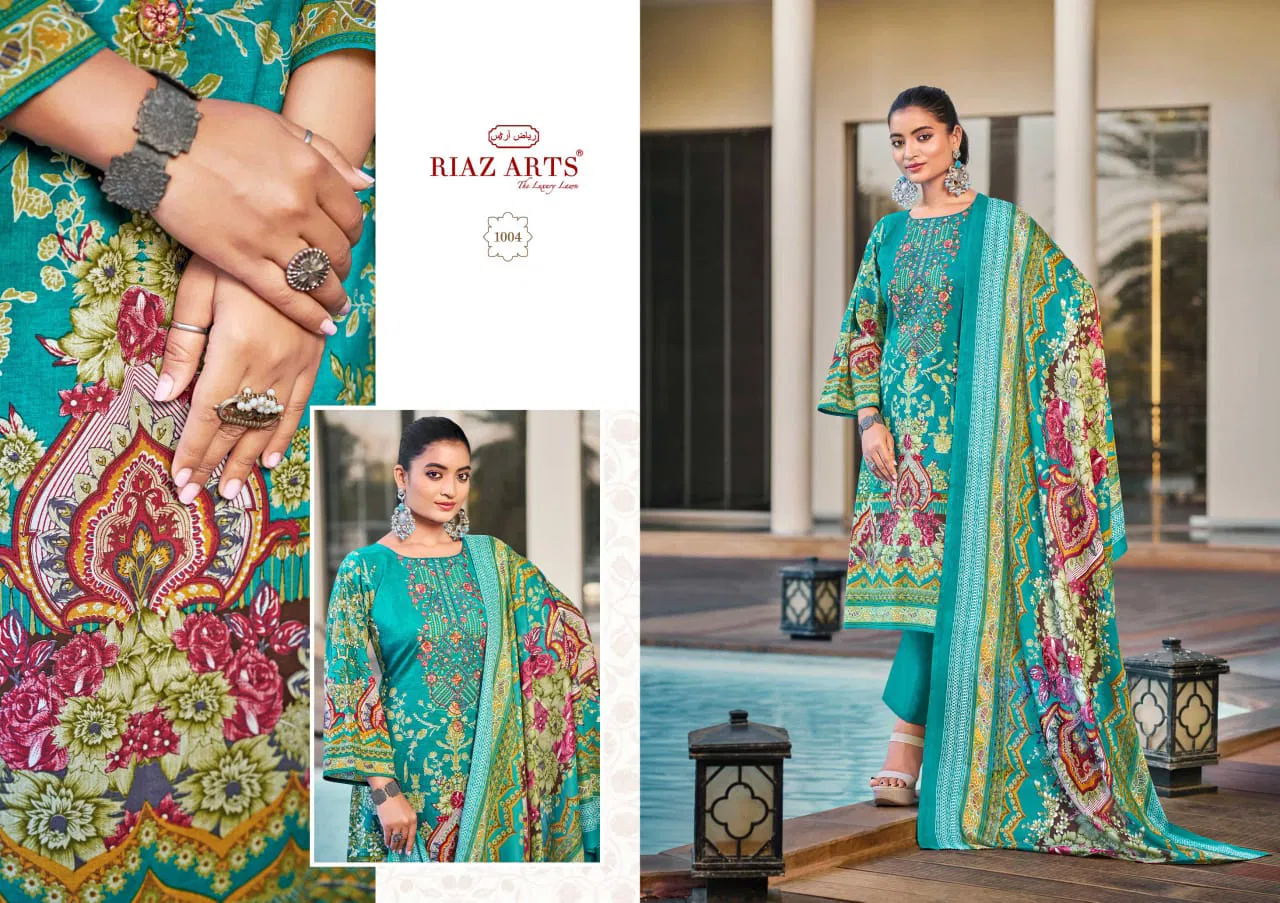 Ombre By Riaz Arts Karachi Lawn Printed Dress Material Wholesale Shop In Surat